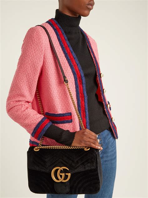 velvet gucci crossbody|gucci handbags black.